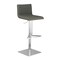 Armen Living Cafe Adjustable Height Swivel Gray Faux Leather and Walnut Wood Bar Stool LCCASWBAGRB201 - alternate 1
